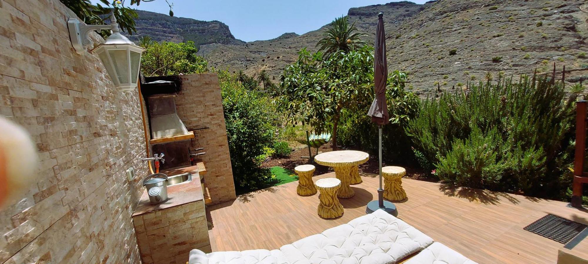 Cabana Los Palmeros, Vista Al Mar Y La Montana Alojera Exteriör bild